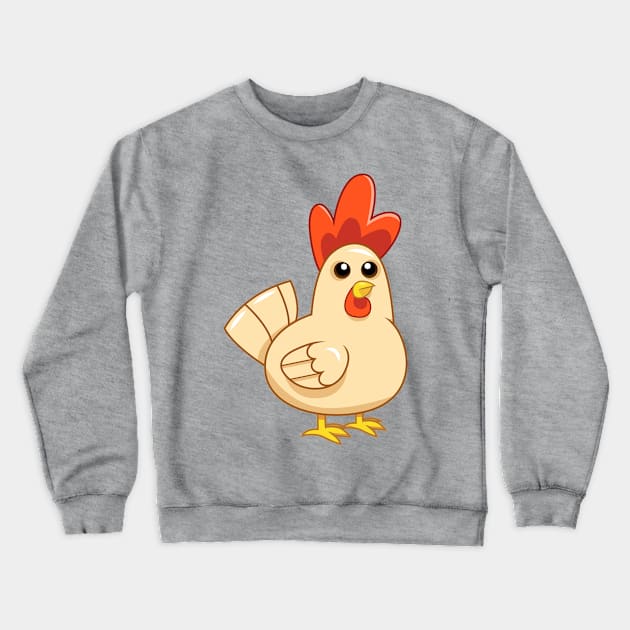 Chicken Crewneck Sweatshirt by CloudyGlow